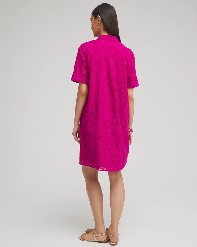 Eyelet Shirt Dress - image 3